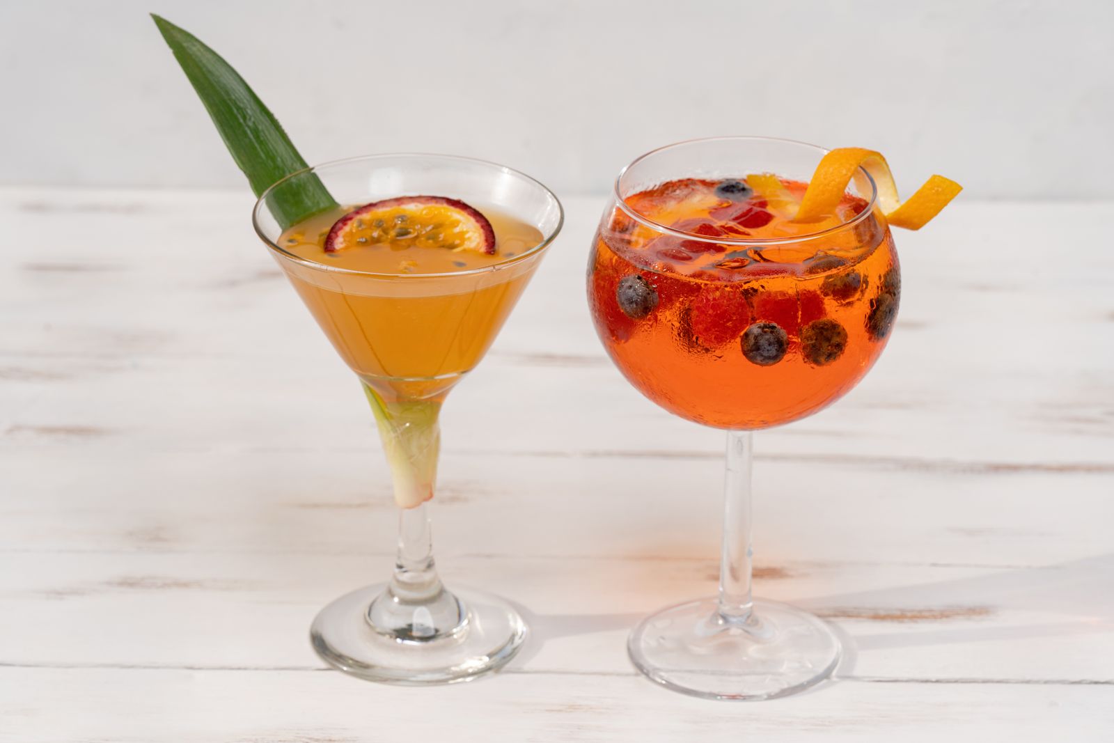 Rum cocktail in a glass